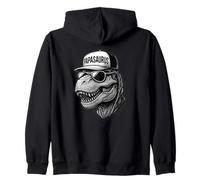 Papasaurus Cool Dino Papá Retro Retro Gunny Sudadera con Capucha