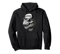 Papasaurus Cool Dino Papá Retro Retro Gunny Sudadera con Capucha