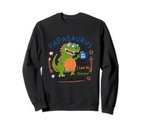 Papasaurus Number One Dad Funny Dinosaur Rex Día del Padre Sudadera