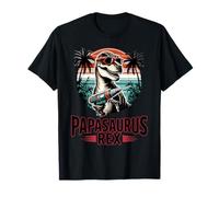 Papasaurus Rex Dad Grandpa Dino Machanic T-Rex Fathers Day Camiseta
