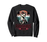 Papasaurus Rex Dad Grandpa Dino Machanic T-Rex Fathers Day Sudadera
