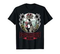 Papasaurus Rex Funny T-Rex Dad Grandpa Fathers Day Dino Camiseta