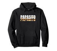 Papasito Retro Bear Pride, Divertido diseño Vintage Latino Gay Sudadera con Capucha