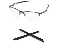 PapaViva 1 par de calcetines de repuesto para Oakley Wire Tap 2.0 OO4145 / Wire Tap 2.0 RX OX5152 - Negro