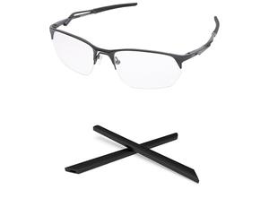 PapaViva 1 par de calcetines de repuesto para Oakley Wire Tap 2.0 OO4145 / Wire Tap 2.0 RX OX5152 - Negro