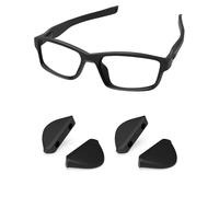 PapaViva Almohadilla de nariz de repuesto para Oakley Hold Out OO9357/Hold On OO9298, Negro y negro., 0