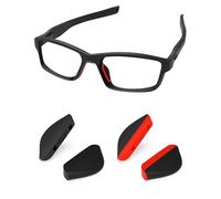 PapaViva Almohadilla nasal de repuesto para Oakley Crosslink Pro Sweep Pitch Strike Zero MNP, Naranja y negro, 0