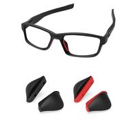 PapaViva Almohadilla nasal de repuesto para Oakley Crosslink Pro Sweep Pitch Strike Zero MNP, Rojo y negro., 0