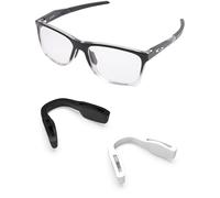 PapaViva Almohadilla nasal de repuesto para Oakley Sutro Ti OO6013 / Sutro Ti Sweep OO6025, Blanco y negro, Euro Fit-2 Pieces