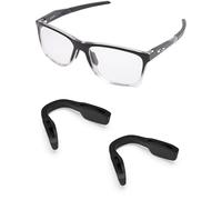 PapaViva Almohadilla nasal de repuesto para Oakley Sutro Ti OO6013 / Sutro Ti Sweep OO6025, Negro y negro., Asian Fit-2 Pieces