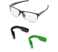 PapaViva Almohadilla nasal de repuesto para Oakley Sutro Ti OO6013 / Sutro Ti Sweep OO6025, Verde oscuro y negro, Euro Fit-2 Pieces