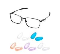 PapaViva Almohadillas de nariz de repuesto para Oakley Gauge 6 OO6038/Gauge 8 M OO4124 57 mm/Calibre 8 L OO4124 62 mm/Calibre 3.1, Azul oscuro + naranja claro + gris claro + morado claro +