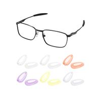 PapaViva Almohadillas de nariz de repuesto para Oakley Gauge 6 OO6038/Gauge 8 M OO4124 57 mm/Calibre 8 L OO4124 62 mm/Calibre 3.1, Amarillo claro, gris claro, morado claro, naranja claro, 2