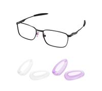 PapaViva Almohadillas de nariz de repuesto para Oakley Gauge 6 OO6038/Gauge 8 M OO4124 57 mm/Calibre 8 L OO4124 62 mm/Calibre 3.1, Morado claro y transparente, 0
