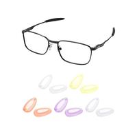 PapaViva Almohadillas de nariz de repuesto para Oakley Gauge 6 OO6038/Gauge 8 M OO4124 57 mm/Calibre 8 L OO4124 62 mm/Calibre 3.1, Amarillo claro, gris claro, morado claro, naranja claro y