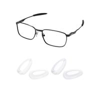 PapaViva Almohadillas de nariz de repuesto para Oakley Gauge 6 OO6038/Gauge 8 M OO4124 57 mm/Calibre 8 L OO4124 62 mm/Calibre 3.1, Gris transparente y transparente, 0