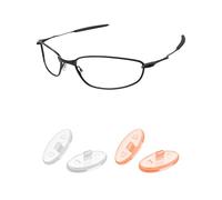 PapaViva Almohadillas de nariz de repuesto para Oakley Terrigal OO4146, Naranja claro + transparente - 2 pares, Euro Fit