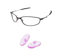 PapaViva Almohadillas de nariz de repuesto para Oakley Whisker/Square Whisker/New Whisker OO4141, Morado claro, 1 par, Euro Fit