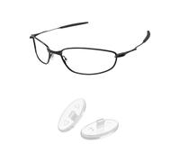 PapaViva Almohadillas de nariz de repuesto para Oakley Wire Tap 2.0 OO4145, Transparente, ajuste europeo (1 par), Euro Fit