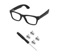 PapaViva Juego de 1 destornillador y 4 tornillos de repuesto para gafas Ray-Ban Meta Wayfarer/Skyler/Headliner (Gen 2) y Oakley Meta HSTN AI, color plateado