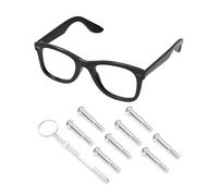 PapaViva Juego de 1 destornillador y 8 tornillos de repuesto para gafas de sol Ray-Ban RB2140/RB4340/RB2168/RB4168/RB4169/RB4195/RB4152/RB5022/RX5121/RX5227 - Plata