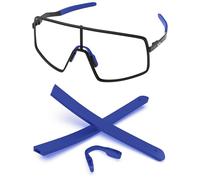 PapaViva Kits de goma de repuesto para nariz y almohadillas para Oakley Sutro TI OO6013, azul, Blue