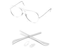 PapaViva Kits de goma de repuesto para nariz y almohadillas para orejas para Ray-Ban RB3025 RB3026 RB3044 RB3362 RB3029 RB3136 RB3362, transparente, 1 Set