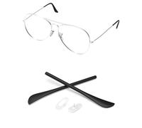 PapaViva Kits de goma de repuesto para nariz y almohadillas para orejas para Ray-Ban RB3025 RB3026 RB3044 RB3362 RB3029 RB3136 RB3362, gris, 1 Set