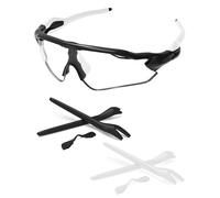 PapaViva Kits de goma de repuesto para Oakley Radar EV Path/Pitch, Blanco + Negro, Radar EV Path/Pitch