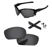PapaViva Kits de repuesto y goma para Oakley Jawbone/Racing Jacket, Negro Gris - Polarizado, Talla única