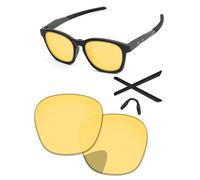 PapaViva Lentes de repuesto compatibles con gafas de sol Oakley Shackle OO9507D de 52 mm, Amarillo HD, Shackle OO9507D 52mm