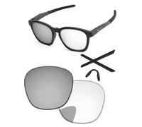 PapaViva Lentes de repuesto compatibles con gafas de sol Oakley Shackle OO9507D de 52 mm, Eclipse Silver Shield fotocromático, Shackle OO9507D 52mm