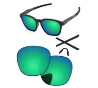 PapaViva Lentes de repuesto compatibles con gafas de sol Oakley Shackle OO9507D de 52 mm, Verde esmeralda., Shackle OO9507D 52mm