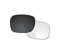 PapaViva Lentes de repuesto compatibles con gafas de sol Oakley Square Wire 2 2014 OO4075, Eclipse Gris Fotocromático, Square Wire 2 2014 OO4075