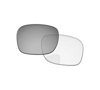 PapaViva Lentes de repuesto compatibles con gafas de sol Oakley Square Wire 2 2014 OO4075, Eclipse Silver Shield fotocromático, Square Wire 2 2014 OO4075