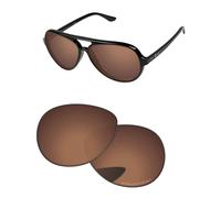 PapaViva Lentes de repuesto compatibles con gafas de sol Ray-Ban Cats 5000 RB4125 de 59 mm, Marrón cobre, Cats 5000 RB4125 59mm