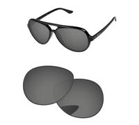 PapaViva Lentes de repuesto compatibles con gafas de sol Ray-Ban Cats 5000 RB4125 de 59 mm, Negro cromado, Cats 5000 RB4125 59mm