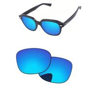 PapaViva Lentes de repuesto compatibles con gafas de sol Ray-Ban RB4398 de 53 mm, color azul hielo Pro+, polarizado antirreflectante