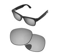 PapaViva Lentes de repuesto compatibles con lentes inteligentes Ray-Ban Meta Wayfarer (Gen 2) RW4012 de 53 mm, cromados, plateados, no polarizados