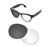 PapaViva Lentes de repuesto compatibles con Ray-Ban Meta Headliner RW4009 50 mm, gafas de sol Eclipse gris, fotocromáticas, no polarizadas
