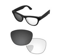 PapaViva Lentes de repuesto compatibles con Ray-Ban Meta Skyler RW4010 52 mm, gafas de sol Eclipse gris, fotocromáticas, no polarizadas