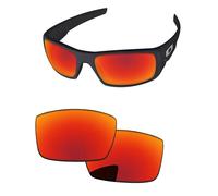PapaViva Lentes de repuesto para gafas de sol Oakley Crankshaft OO9239 de 60 mm, Fire Red, Crankshaft
