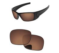 PapaViva Lentes de repuesto para gafas de sol Oakley Fuel Cell OO9096 de 60 mm, ajuste de precisión, bloqueo UV y resistentes a los impactos, Café Cobre, Pila de combustible