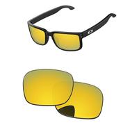 PapaViva Lentes de repuesto para gafas de sol Oakley Holbrook XL OO9417 de 59 mm, 24K dorado, Holbrook XL