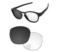 PapaViva Lentes de repuesto para gafas de sol Oakley Latch OO9265 de 53 mm, Adapt Gray Photochromic, Latch