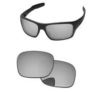 PapaViva Lentes de repuesto para gafas de sol Oakley Turbine OO9263, Cromado Plata, Turbine