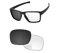 PapaViva Lentes de repuesto para montura de gafas de sol Oakley Sliver XL OO9341, Eclipse Fotocromático Antivaho, Sliver XL