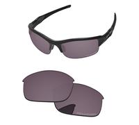 PapaViva Lentes de repuesto para Oakley Flak Jacket OO9008 63 mm, ajuste de precisión, bloqueo UV y resistente a los impactos, Gris cromado, Flak Jacket