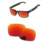 PapaViva Lentes de repuesto para Oakley Holbrook Mix OO9384 Fire Red