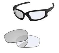 PapaViva Lentes de repuesto para Oakley Split Jacket OO9099/Wind Jacket/Split Jacket Asian Fit, Eclipse fotocromático, Split Jacket